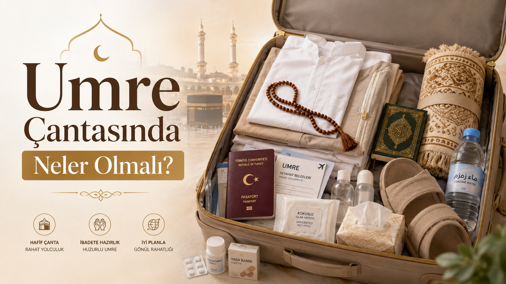 Umre Çantasında Neler Olmalı? Eksiksiz Liste